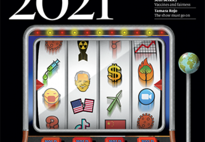 2021 will be a year of luck, risk taking and chance according to The Economist's The World in 2021