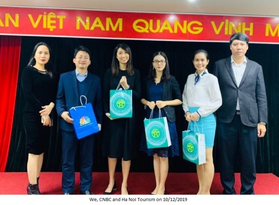 CNBC, Global Book meeting Ha Noi Tourism on 10/12/2019
